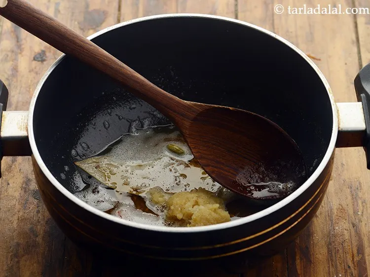 Step 13 – Add the garlic paste.