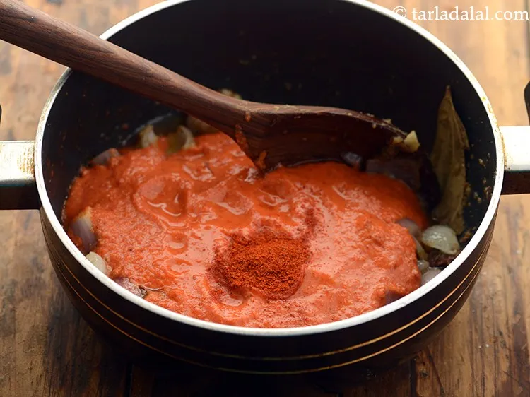 Step 19 – Add the chilli powder.