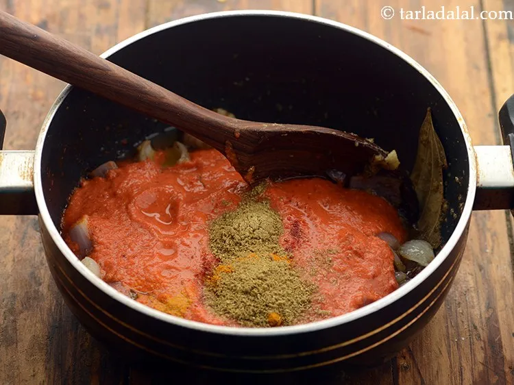 Step 22 – Add coriander powder.