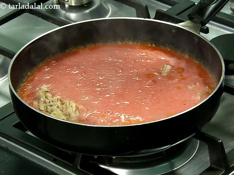 Step 11 – Add the prepared tomato paste.