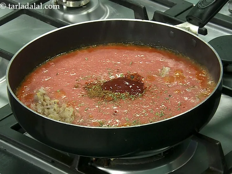 Step 15 – Add tomato ketchup.