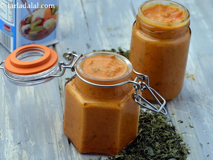 Step 20 – Use the <strong>Indian makhani gravy</strong> as required to make delightful sabzi recipes like:&nbsp;<a href="https://www.tarladalal.com/Makhani-Paneer-Mughlai-Makhani-Paneer-22797r" target="_blank">Makhani …