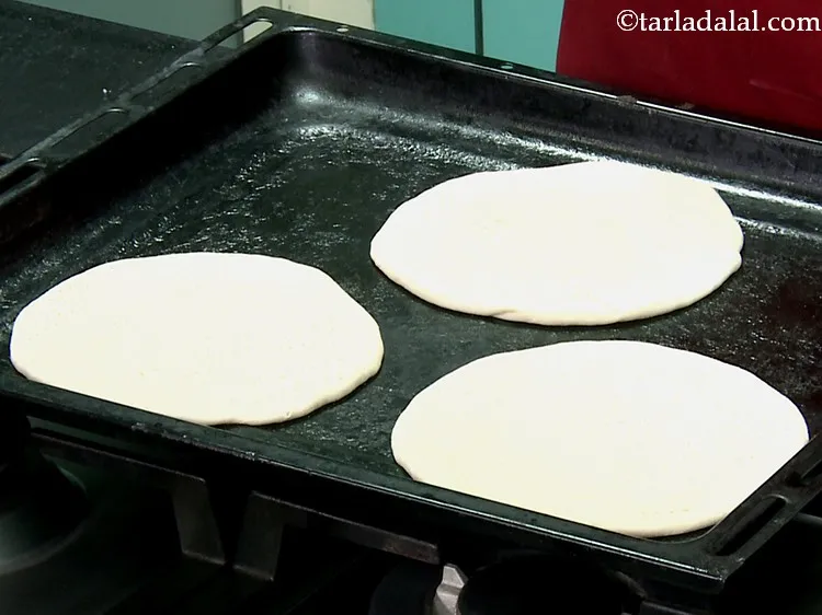 Step 22 – Similarly, roll and prick out the remaining 2 circles and place all the 3&nbsp;<strong>homemade pizza …