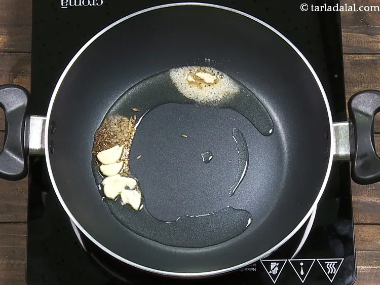 Step 17 – Add asafoetida to counter the gassy effects of the Tovar dal.