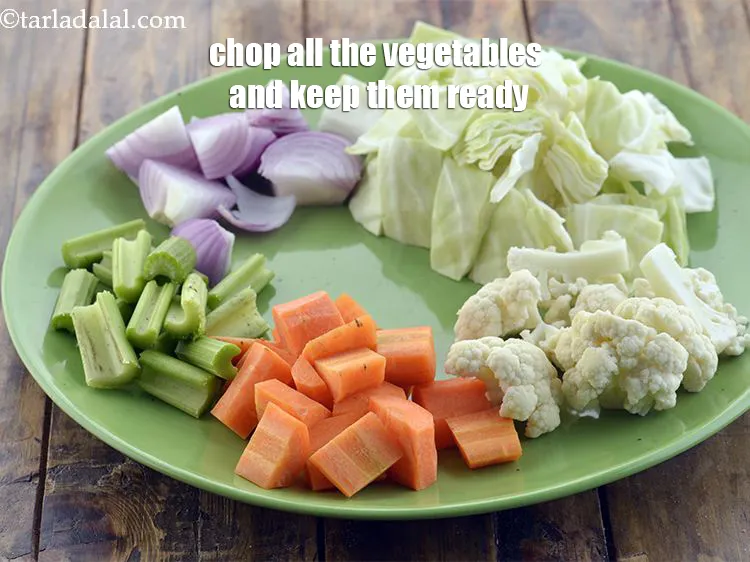 Step 6 – <meta charset="UTF-8" />Chop all the vegetables and keep them ready. There is no need to …