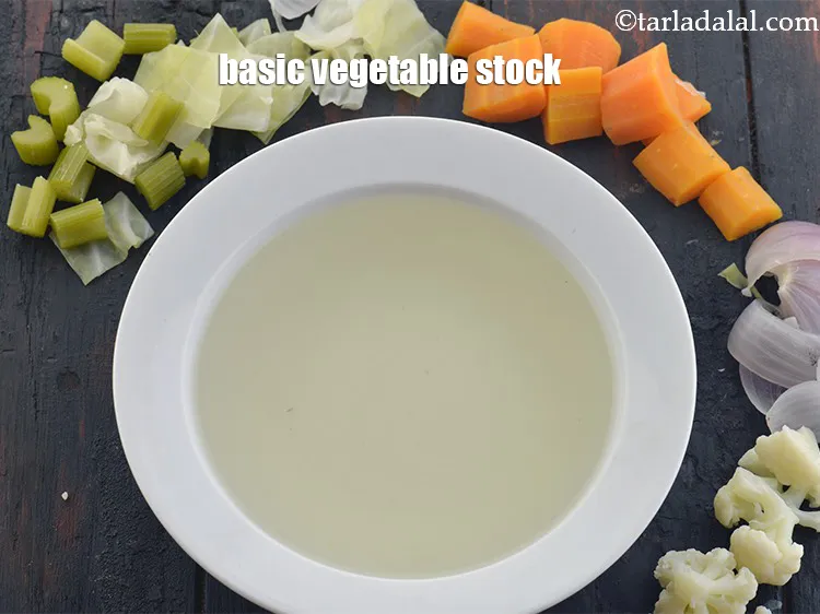Step 6 – Click on the link to see step by step images for making <strong><a href="https://www.tarladalal.com/clear-vegetable-stock-4181r" target="_blank">vegetable …