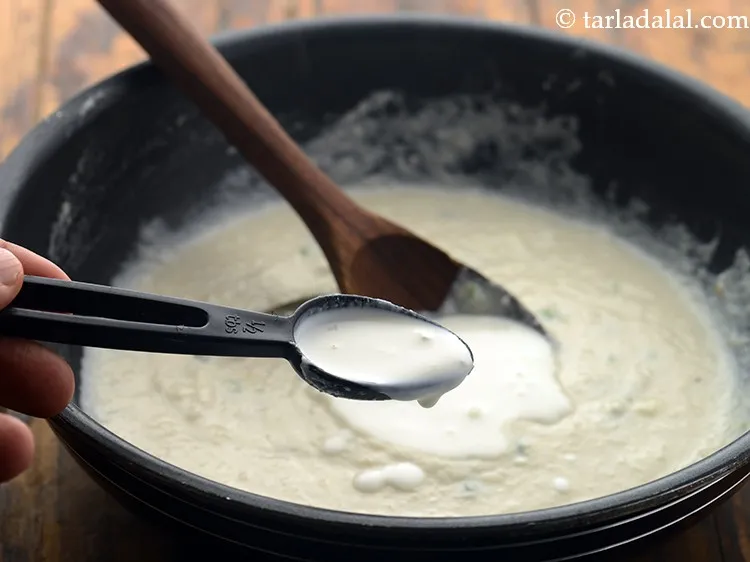 Step 18 – Switch off the flame, add the fresh cream. Many people even make use of khoya/mawa …