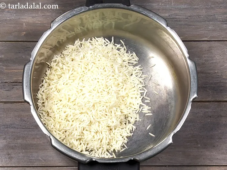 Step 5 – Transfer the rice to a pressure cooker. Alternatively, if making in a pan, always use …