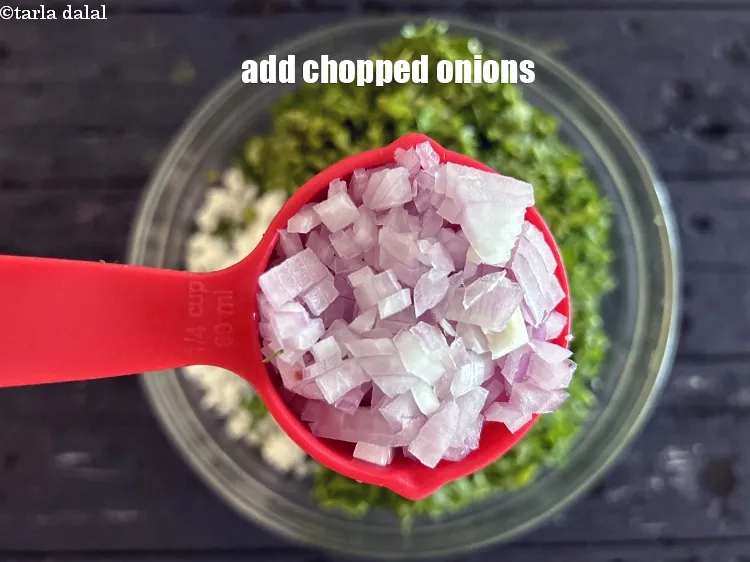 Step 22 – Add&nbsp;<meta charset="UTF-8" />1/4 cup chopped&nbsp;<a href="glossary-onions-pyaz-pyaaz-kanda-548i">onion</a>.