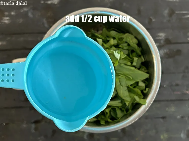 Step 12 – Add 1/2 cup water.