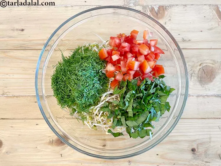 Step 11 – Add&nbsp;<meta charset="UTF-8" />1/4 cup&nbsp;<a href="glossary-chopped-basil-804i">chopped basil</a>.