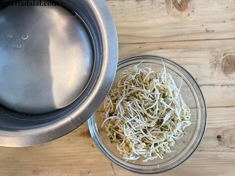 Step 4 – Soak the bean sprouts in ice cold water for 5 minutes. This makes the sprouts …