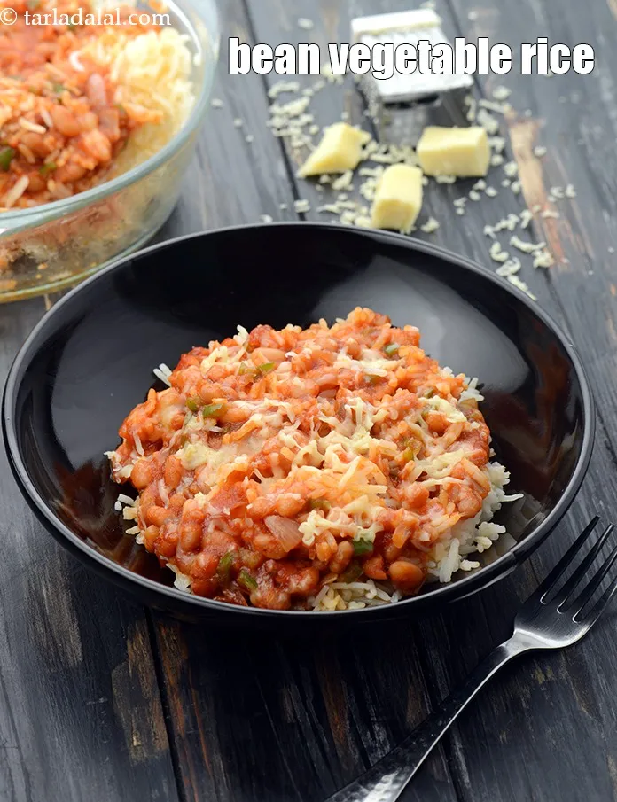 Step 28 – Serve <strong>baked beans with buttered rice recipe | bean vegetable rice | canned baked beans …