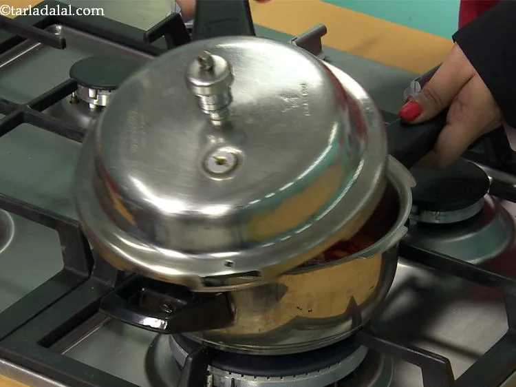 Step 15 – To make&nbsp;<strong>Beetroot and Carrot Soup for babies above 6 months</strong>, take a pressure cooker. We …