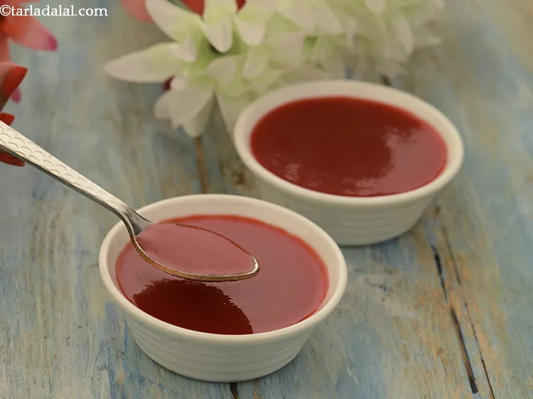 Step 22 – Serve <strong>Beetroot and Carrot Soup</strong> to your tiny tot.&nbsp;