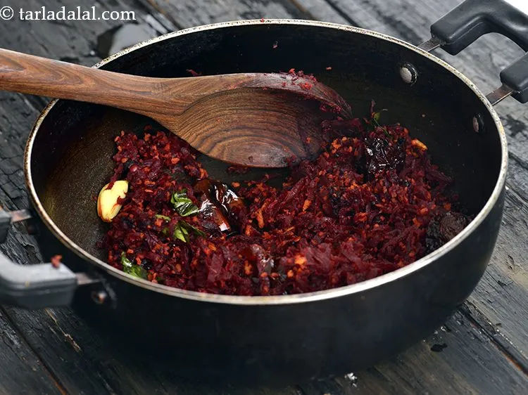 Step 32 – Mix well and cook on medium flame for 1 minute, while stirring occasionally.