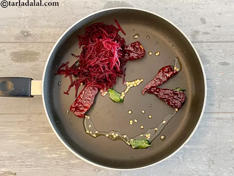 Step 16 – Add&nbsp;<meta charset="UTF-8" />1/2 cup&nbsp;<a href="glossary-grated-beetroot-940i">grated beetroot</a>.