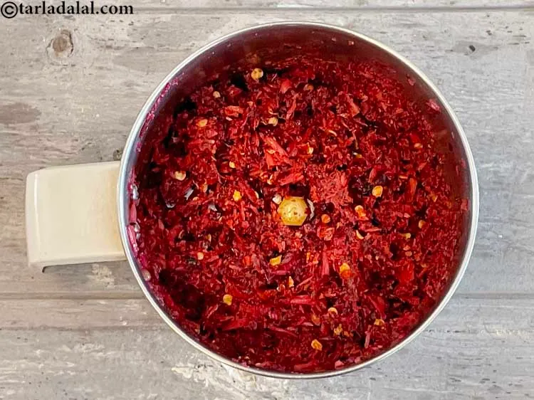 Step 23 – Blend the chutney for 10 to 20 seconds. With a spoon put the chutney from …