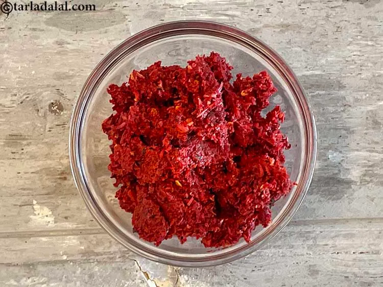 Step 25 – Transfer the chutney into a bowl and keep aside.