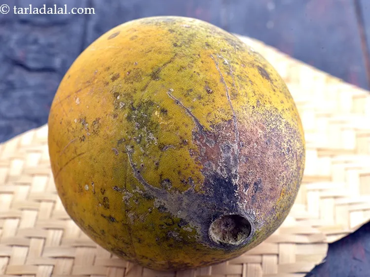 Step 16 – Always buy a ripe wood apple. To test its ripeness, try the bounce test. Drop …