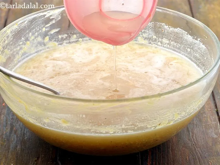 Step 13 – Now, add about 2 cups of water to adjust the consistency of your <strong>Bela Pana.</strong>