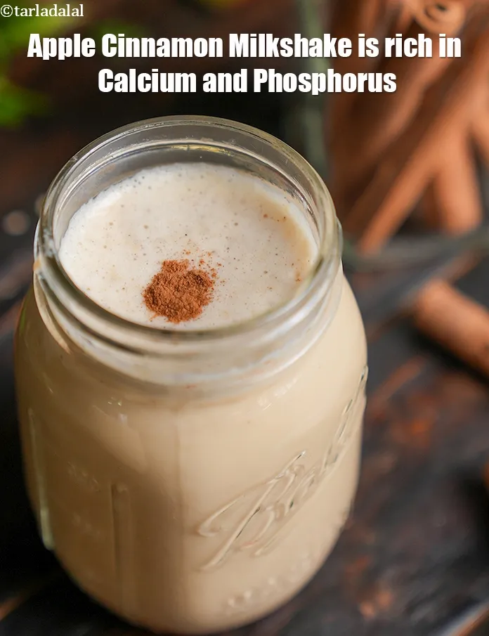 Step 19 – <strong>Apple Cinnamon Milkshake&nbsp;is rich in below macronutrients, vitamins and minerals given in descending&nbsp;order (highest to …