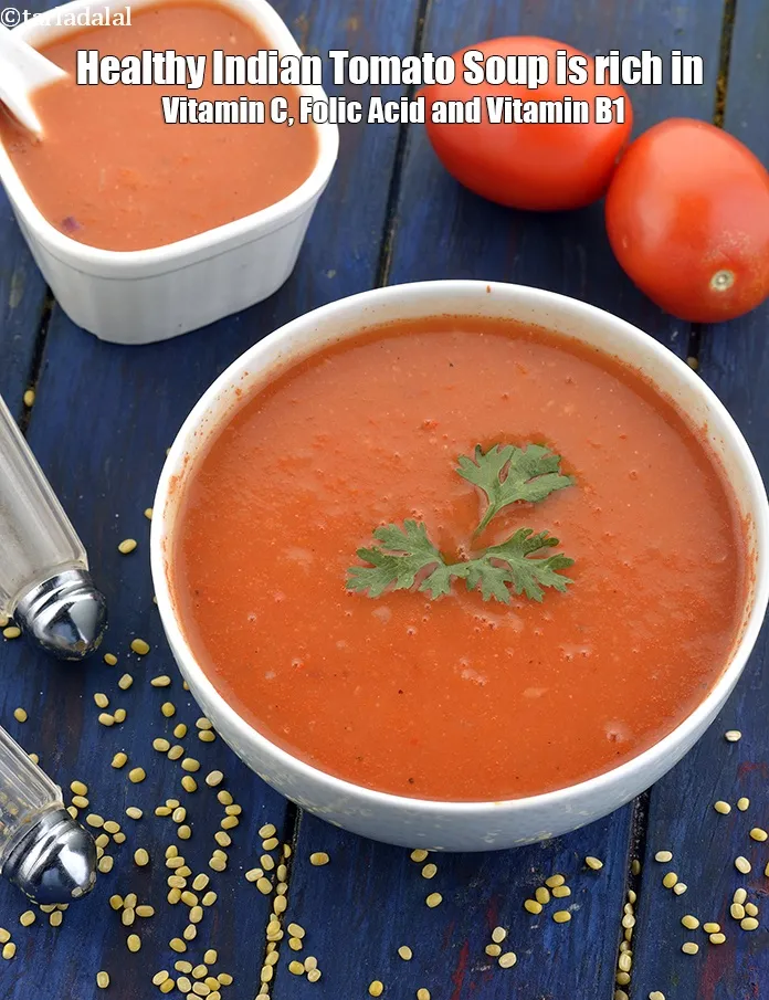 Step 20 – <strong>Healthy Indian Tomato Soup&nbsp;is rich in below macronutrients, vitamins and minerals given in descending&nbsp;order (highest …
