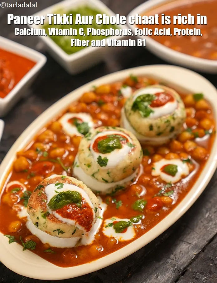 Step 42 – <strong>Paneer Tikki Aur Chole chaat&nbsp;is rich in below macronutrients, vitamins and minerals given in descending&nbsp;order …