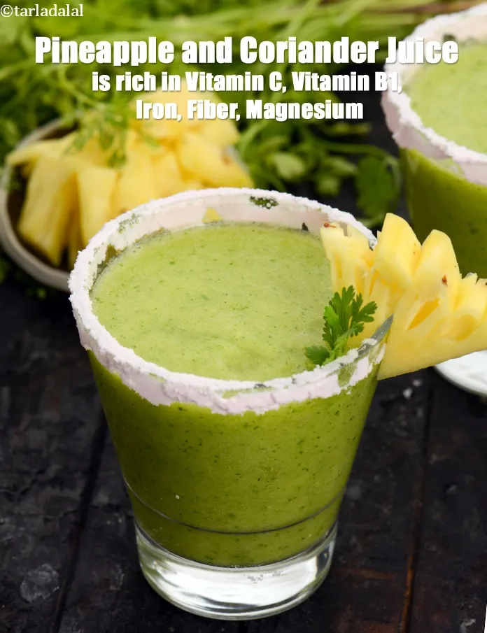 स्टेप 14 – <ol> <li><strong>अनानास और धनिये का जूस विटामिन सी, विटामिन बी1, …