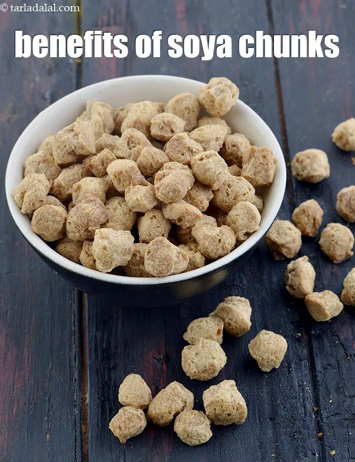 Step 3 – <meta charset="UTF-8" /> <strong>benefits of soya granules, soya chunks.&nbsp;</strong> <ul> <li>Soy granules are rich in …