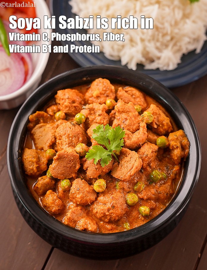स्टेप 54 – <strong>सोया मटर की सब्जी<strong>&nbsp;</strong>में</strong><strong>&nbsp;</strong><strong>यह</strong><strong>&nbsp;</strong><strong>अधिक</strong><strong>&nbsp;</strong><strong>होता</strong><strong>&nbsp;</strong><strong>है।</strong><strong>&nbsp;</strong><strong>मैक्रोन्यूट्रिएंट्स</strong><strong>,&nbsp;</strong><strong>विटामिन</strong><strong>&nbsp;</strong><strong>और</strong><strong>&nbsp;</strong><strong>खनिज</strong><strong>&nbsp;</strong><strong>अवरोही</strong><strong>&nbsp;</strong><strong>क्रम</strong><strong>&nbsp;</strong><strong>में</strong><strong>&nbsp;</strong><strong>दिए</strong><strong>&nbsp;</strong><strong>गए</strong><strong>&nbsp;</strong><strong>हैं</strong><strong>&nbsp;(</strong><strong>उच्चतम</strong><strong>&nbsp;</strong><strong>से</strong><strong>&nbsp;</strong><strong>निम्नतम</strong><strong>)</strong><strong>।</strong> <ol> <li>&nbsp;<a href=""https://www.tarladalal.com/recipes-for-vitamin-c-rich-indian-recipes-in-hindi-language-804"" target=""_blank""><strong>विटामिन</strong>&nbsp;<strong>सी</strong></a>&nbsp;&nbsp;(<strong>Vitamin C)&nbsp;</strong>: विटामिन …