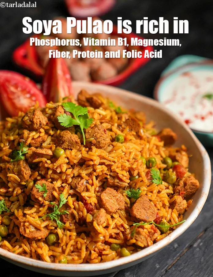 Step 50 – <strong>Soya Pulao</strong>&nbsp;<strong>&nbsp;is rich in below macronutrients, vitamins and minerals given in descending&nbsp;order (highest to lowest).&nbsp;</strong> …