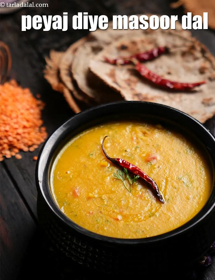 Step 23 – Serve <strong>Bengali masoor dal</strong> hot.