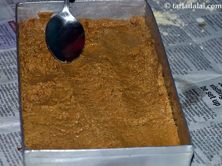 Step 11 – Put the mixture into a greased 225 mm. (9&rdquo;) by 125 mm. (5&rdquo;) diameter rectangle …