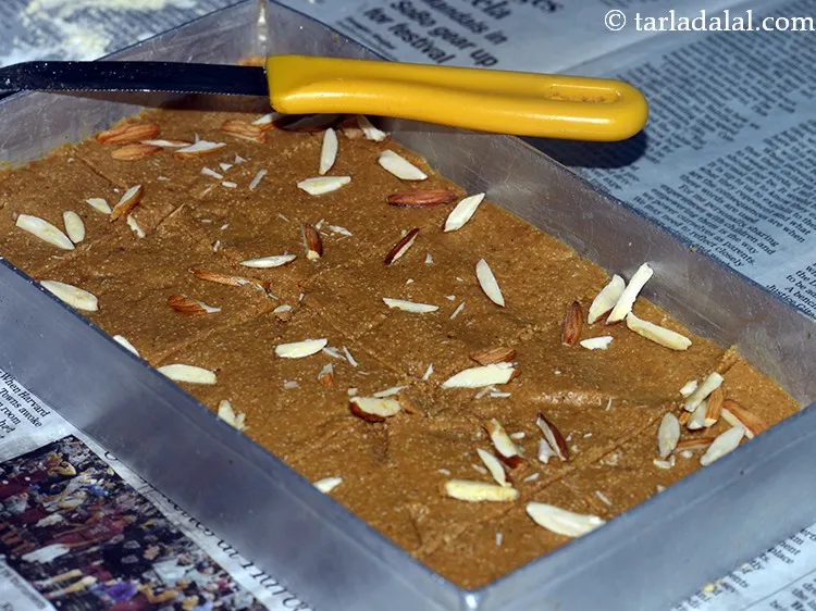 Step 20 – Keep the&nbsp;besan barfi&nbsp;aside for 2 hours. Once cooled down completely,&nbsp;besan barfi&nbsp;hardens and gets a perfect …
