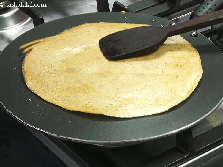 Step 15 – Flip over and cook on a medium flame for another minute. If cooked on high …