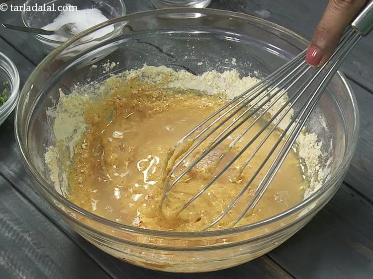 Step 8 – If the batter looks too thick and you think it requires more water then add …