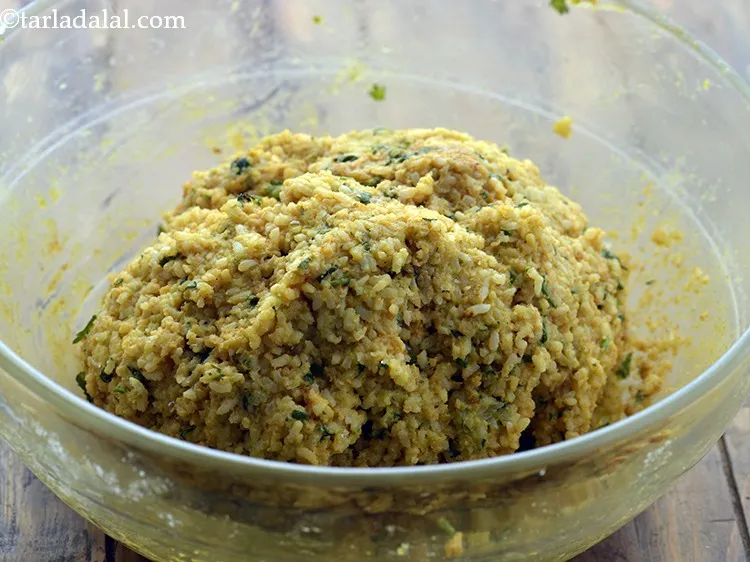 Step 11 – Knead into a soft dough, using water only if required.