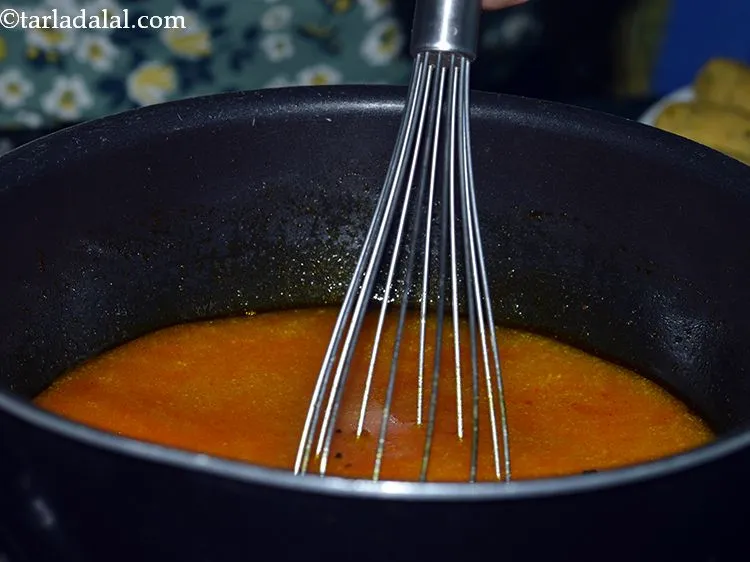 Step 22 – Mix well and add it back to the pan.