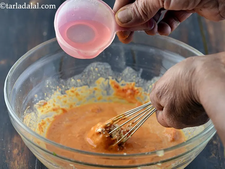 Step 11 – Add the remaining water and mix well using a whisk to make a smooth batter. …