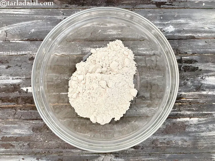 Step 26 – <strong>For the dough of bhakhri pizza recipe | gluten free Indian pizza | healthy bhakri …