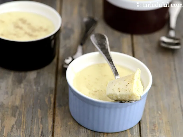 Step 9 – Similarly, bake all the bhappa doi bowls and serve baked yoghurt immediately or chilled <strong>bhappa …