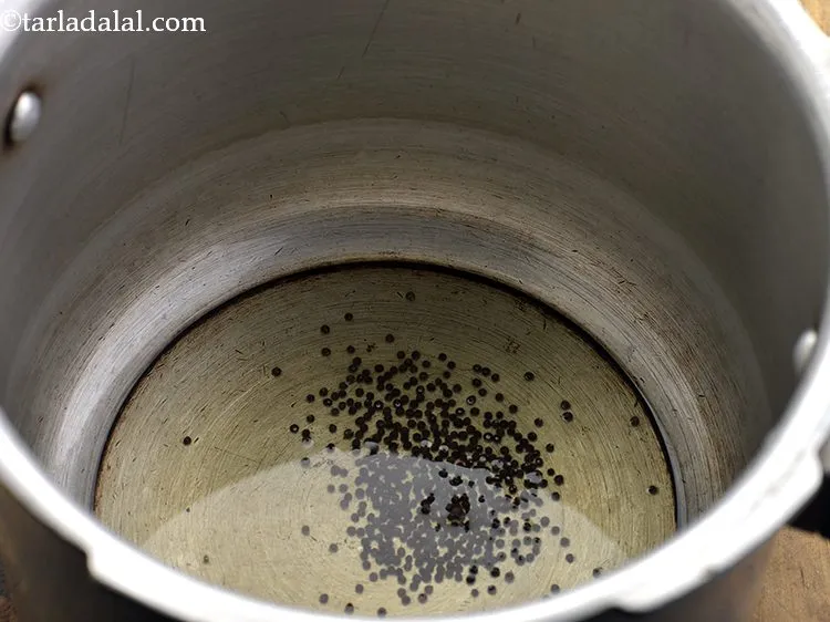 Step 19 – Once the oil is hot, add mustard seeds. You can even add little ajwain to …
