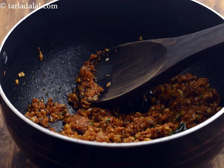 Step 22 – Mix well and cook on a medium flame for 2 minutes, while stirring occasionally.
