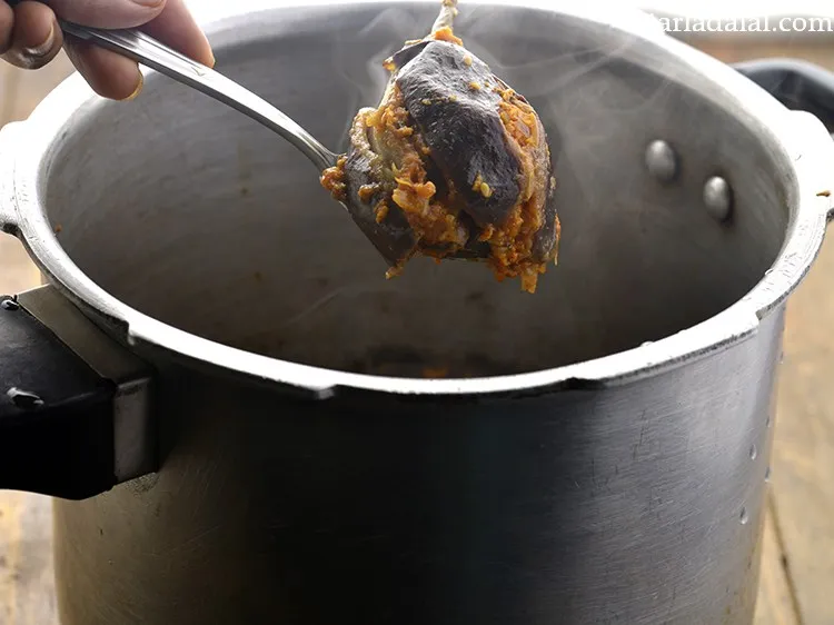 Step 26 – Allow the steam to escape before opening the lid.