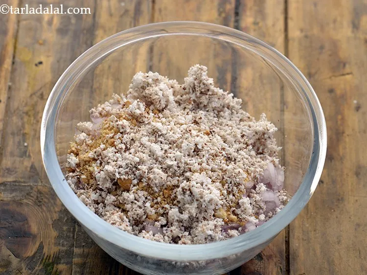 Step 7 – Add freshly grated coconut. We have not used the brown skin but you can for …
