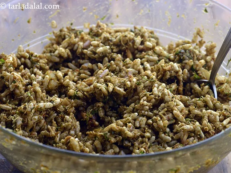 Step 19 – Now with your hands gently mix together all the ingredients.