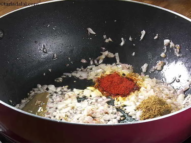 Step 19 – Add the cumin seeds powder.