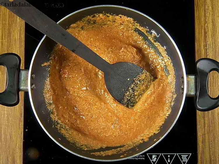 Step 35 – After adding the tomato paste, remember to stir the gravy continuously. This is done to …