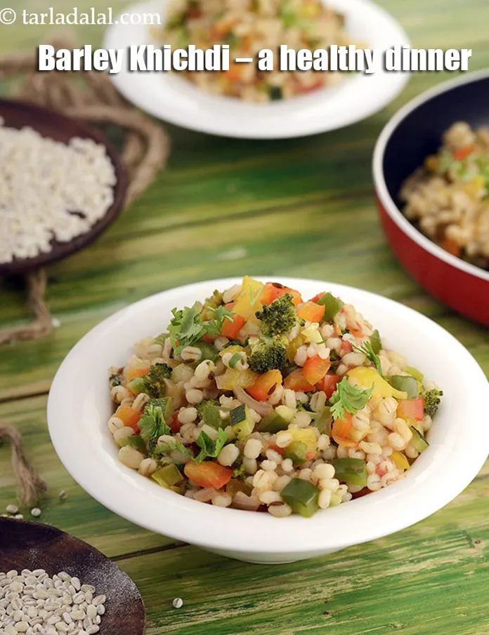 Step 33 – <strong>Barley Khichdi &ndash; a healthy dinner.</strong>